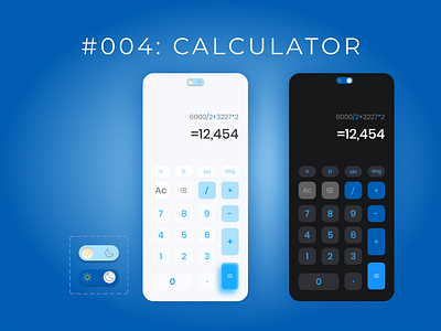 UI Challenge | Day 4 | Calculator animation calculator challenge graphic design ui
