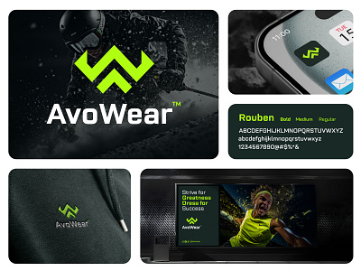 AvoWear™ - Brand Identity branding design illustration logo logo design logo designer logo folio logo mark logos ui