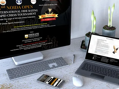 Chess Tournament Website ui web design