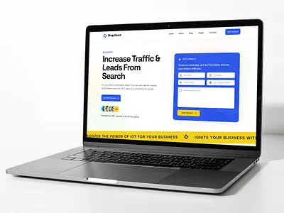 Lead Generation Landing Page Hero section Design agency digital marketing ecommerce email marketing hero section home page landingpage leadgeneration marketing saas support ui design uiux web design webflow webflow design agency website whitetheme
