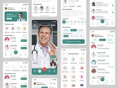 Medical or Doctor Consultant Mobile App UI Design app ui design doctor booking app find doctor healthcare app medical app medical app ui design medical consult app online doctor online doctor consultant online healthcare schedule booking ui design uidesign