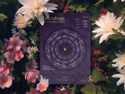 Astrology, more than horoscopes graphic design illustration infography informative poster