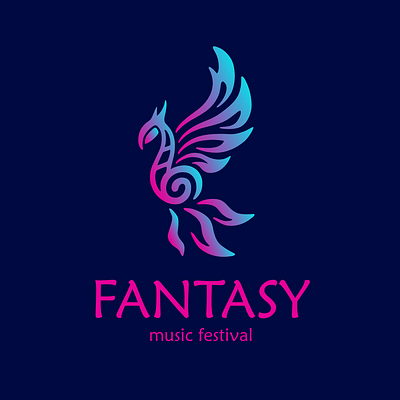 Fantasy Music Festival Logo art logo fantasy logo fantasy music logo festival logo graphic design logo logo design music festival logo vector