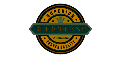 RetroBrand-Logo-Badge-008-1600 app branding design graphic design illustration logo logos typography ui vector