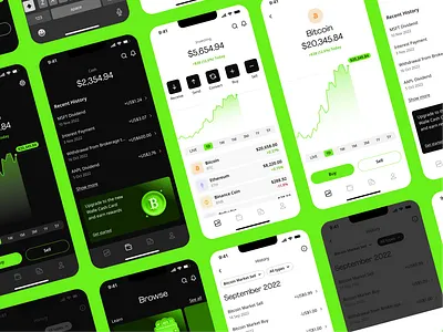 Crypto Wallet mobile app design app app design application blockchain crypto crypto app dark design interface mobile mobile app mobile application mobile ui token trading ui user interface ux wallet wallet app
