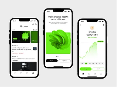 Crypto Wallet mobile app design app app design application blockchain crypto crypto app dark design interface mobile mobile app mobile application mobile ui token trading ui user interface ux wallet wallet app