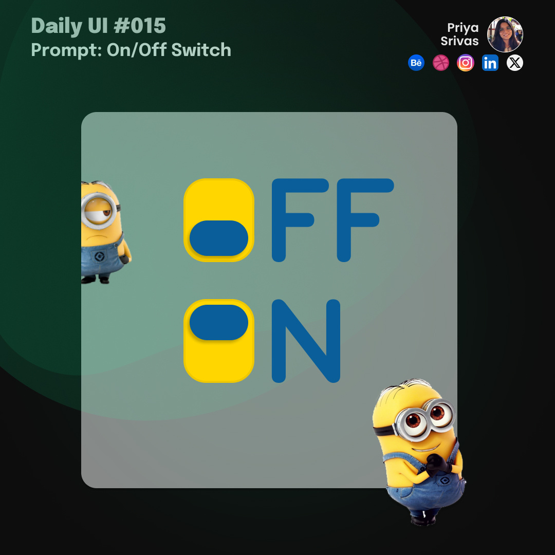 Toggle On/Off Switch button design icon iconography toggle ui