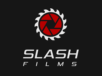 SLASH Films Logo art logo films logo graphic design lens logo logo logo design movie logo slash films slash logo vector