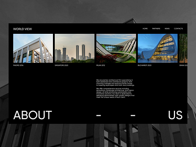 World View - real estate landing page design logo minimal real estate typography ui ux uxresearch web design website