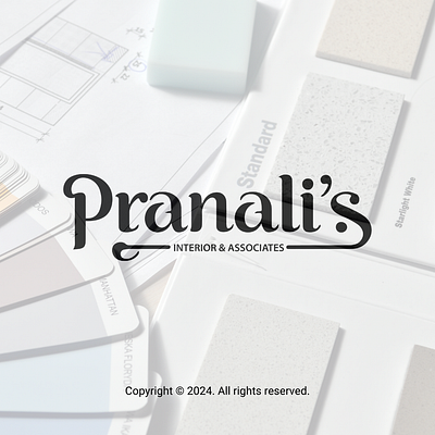 Project: Pranali's interior studio branding advertisement branding design logo
