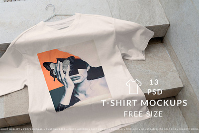 T-Shirt Oversize Mockups apparel big brand branding cloth free size logo merch mock up over oversize presentation print t shirt oversize mockups template wide