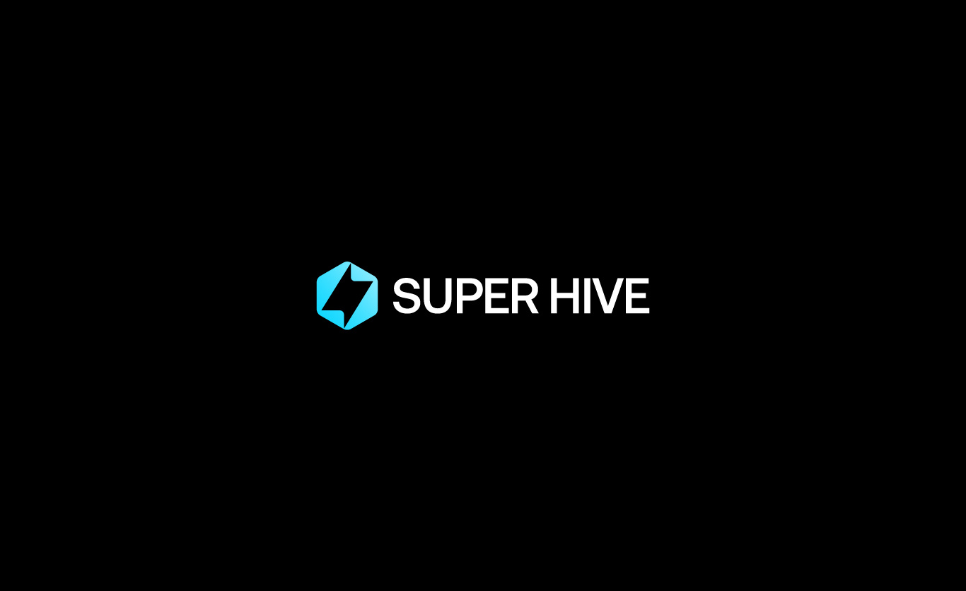 SuperHive - Logo and visual identity ai app logo branding branding and identity graphic design grid logo logotype minimal minimal logo modern logo professional logo saas smart home software starup tech branding technology vector visual identity