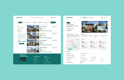 Arowwai - Booking hotel App booking hotel design ui uiux website design