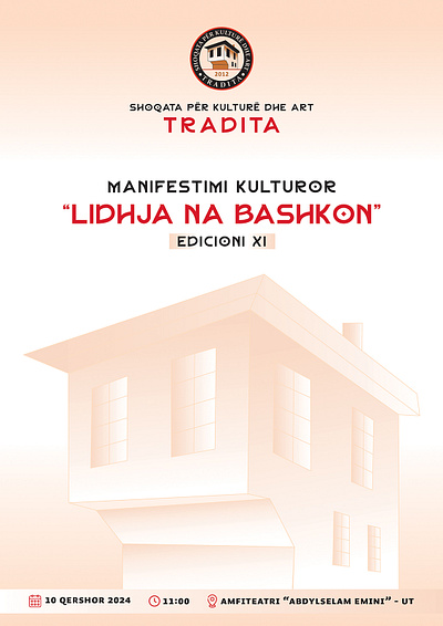 Shoqata per Kulture dhe Art "Tradita" - Poster Design design graphic design logo poster poster design typography vector