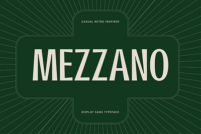 Mezzano Display Font aesthetic ligatures mezzano display font multilingual retro serif typography