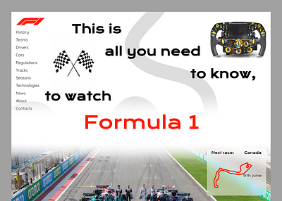 Formula 1 Website concept design designer f1 formula1 ui ux web webdesign webdesigner website