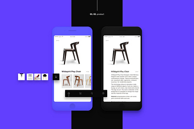 Furniture e-commerce app Ui kit. app clean design e commerce furniture e commerce app ui kit. interaction minimal ui ui kit ui ui design ux