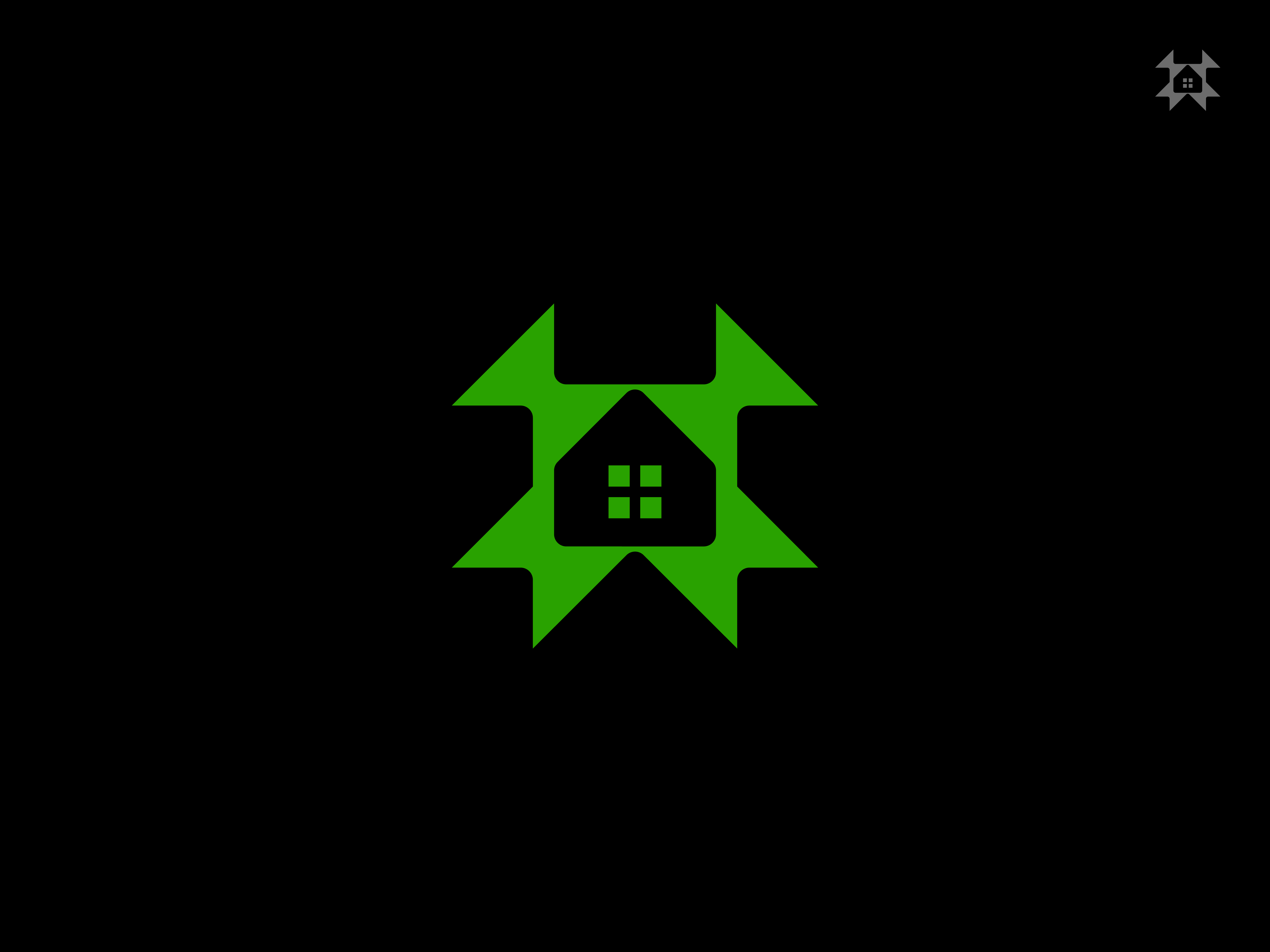 House+Bolt_Logo design abstract bolt cool creative design energy green house icon logo minimal simple