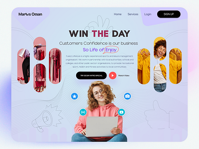 Fusion Website UI agency cloth website colorful ui dress figma design fusion landing page fusion ui fusion website landing page design men mockup ui online shop shop shopping styleing uiux vinomind website design women women dress