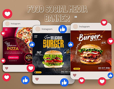 Food social media post design campaign design facebook campaign design food social media post design google campaign design graphic design motion graphics premium design social media post design