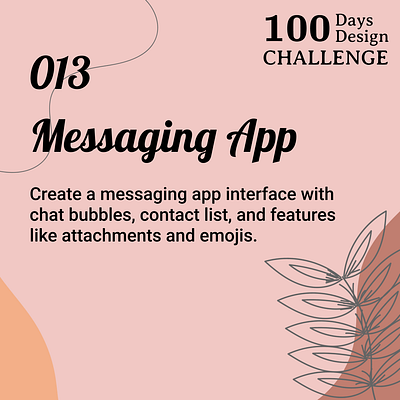 Messaging App app challenge dailyui design designinspiration figma messaging mobile prototyping typography ui uidesign