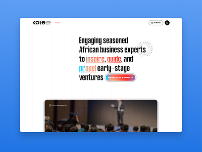 Cole.Africa landing page app bank app branding design illustration logo mobile product design ui uiux