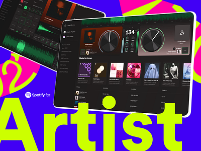 Spotify For Artist™ graphic design spotify ui ux