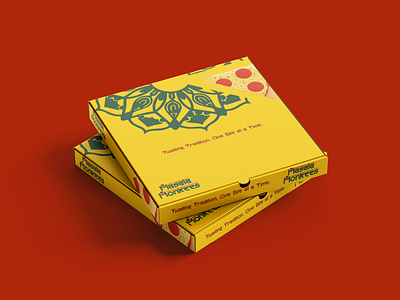 Masala Monkees - Indian Food Brand Pizza Packaging brand brand identity branding graphic design logo packaging design