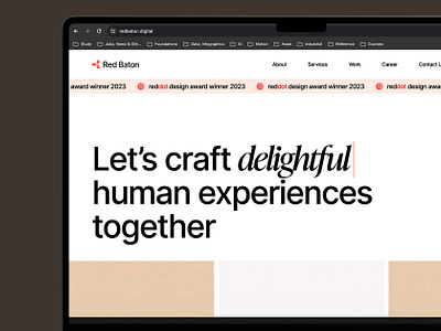 Web Design : Red Baton branding case studies case study clean design corporate design inspiration layout logo mobile mockups modern red baton responsive showreel ui ui design ux web design website