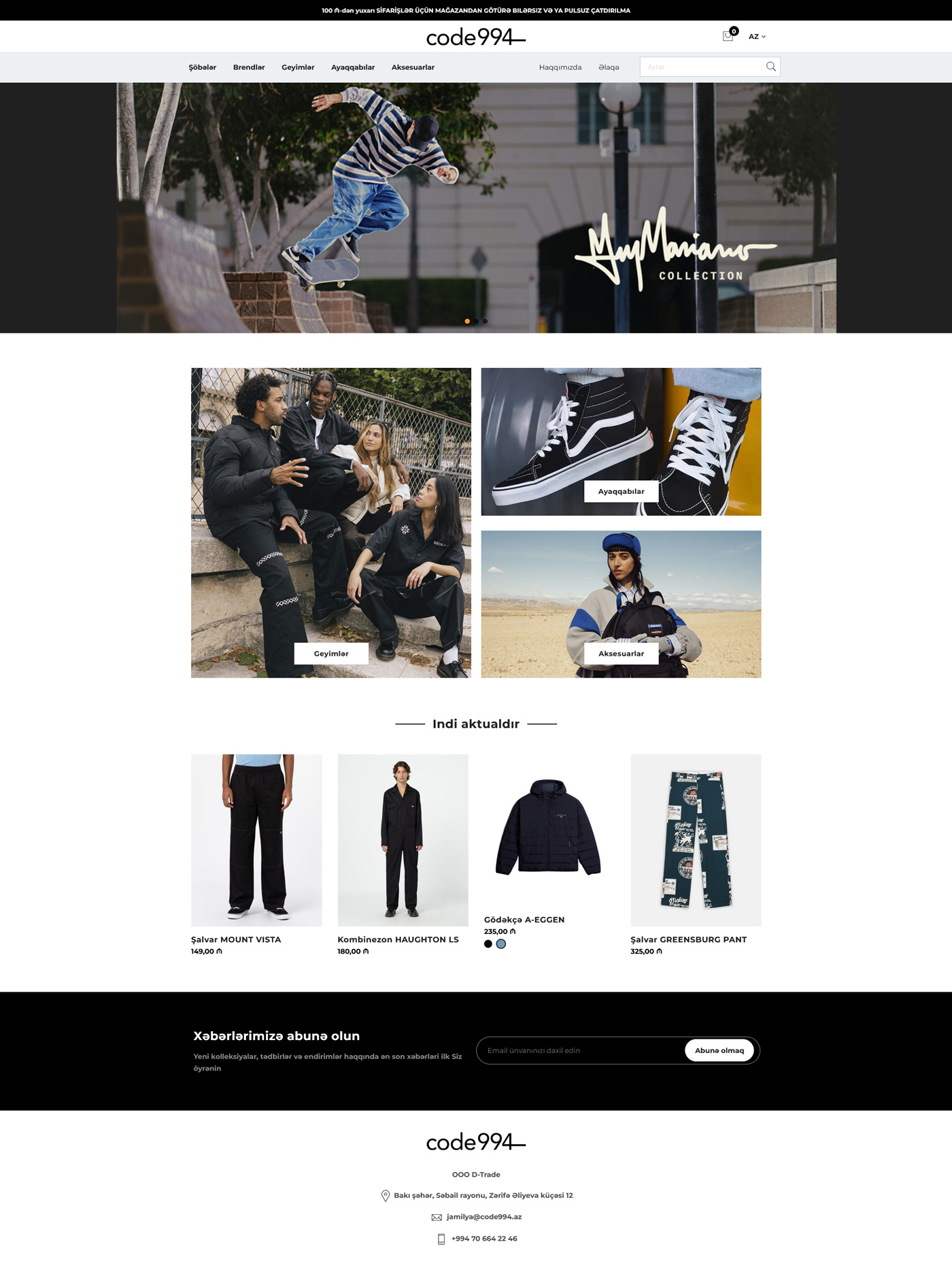 Multi-brand concept store Code994 branding clothing design fashion marketplace moda shop site ux ui web web design website