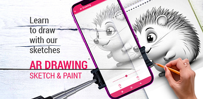 AR Drawing app android app graphic design mobile