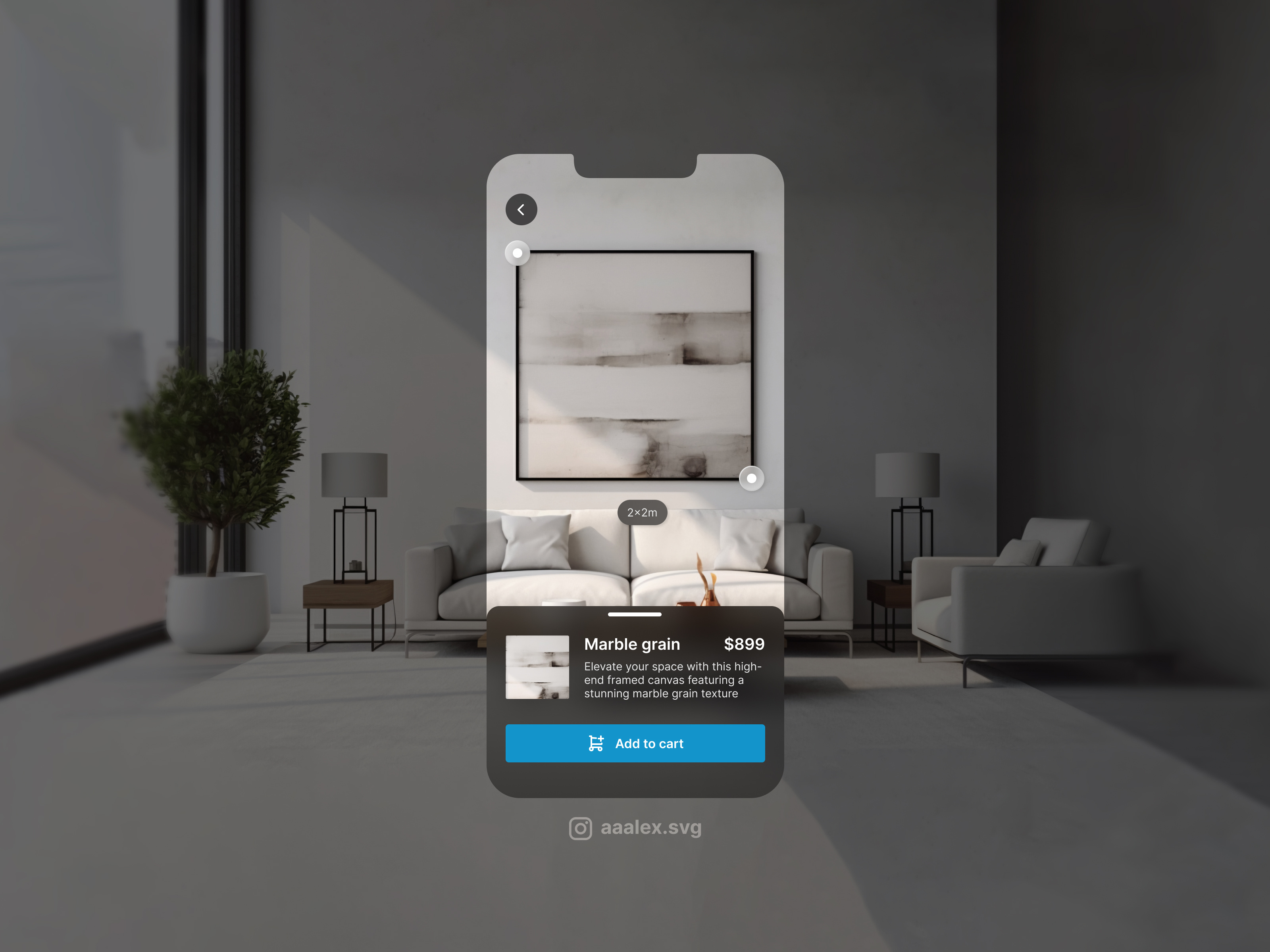 90-Day UI Design Challenge: Day 86 app design ar ar app ar product augmented reality design challenge spatial design ui ui design ui designer ui inspiration ui trends uiux user element user interface design uxui
