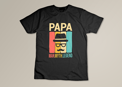 Father's Day t-shirt design apparel dad daddy design fathers day graphic design illustration logo my dad papa retro t shirt t shirt design trendy typography unique
