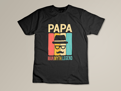 Father's Day t-shirt design apparel dad daddy design fathers day graphic design illustration logo my dad papa retro t shirt t shirt design trendy typography unique