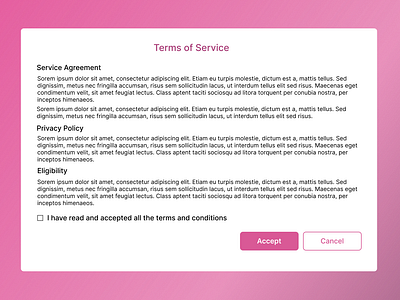 Terms of Service dailyuichallenge design figma termsofservice ui uiux