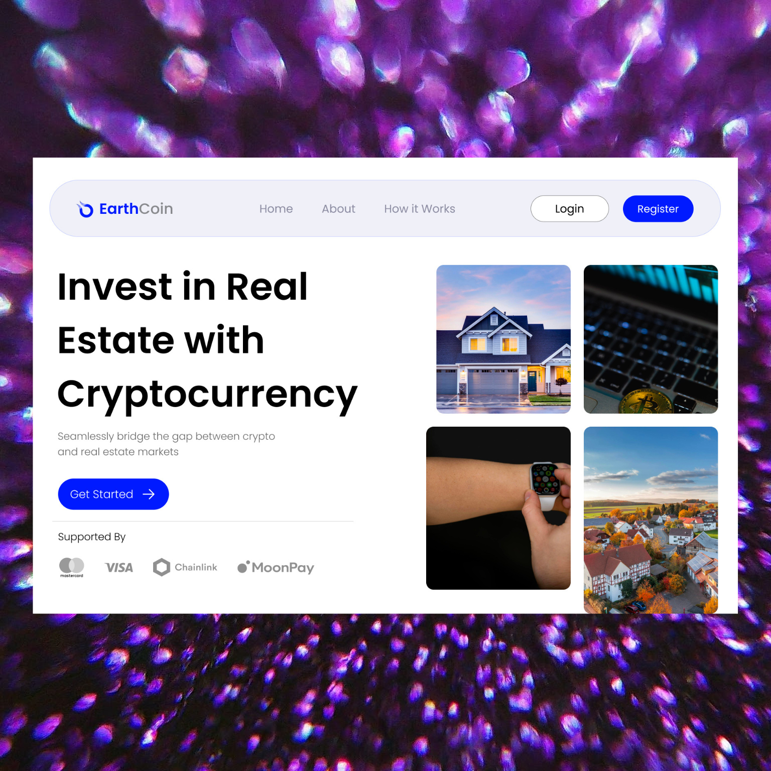 Crypto Landing Page bitcoin wallet blockchain crypto currency crypto exchange crypto landing page crypto trading crypto wallet cryptocurrency ethereum home page landing landing page landingpage ui webdesign