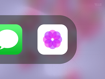 APP ICON - Daily UI 005 005 app apple blur branding daily ui flower gradient graphic design ios logo mood period picture ui