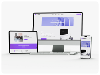 Accounting company website redesign accounting clean design finance fresh purple ui ux violet web development website white