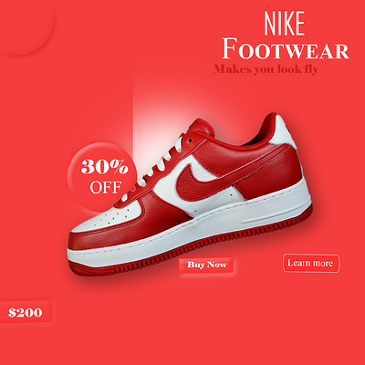 Nike footwear graphic design