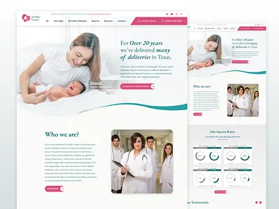 Fertility Center - Creative website branding child creative fertility motion graphics ui