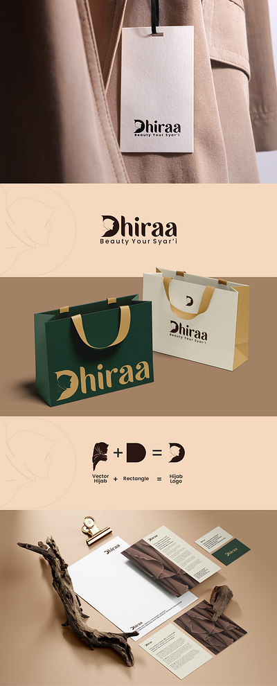 Logo Dhira advertising branding design graphic design illustration logo typography