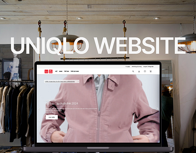 UNIQLO WEBSITE - REBO PROJECT COURSE ACADEMY branding design graphic design ui ux