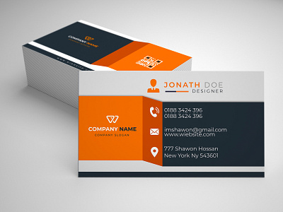 STANDARD BUSINESS CARD graphic design name card professional business cards unique business cards visiting card design