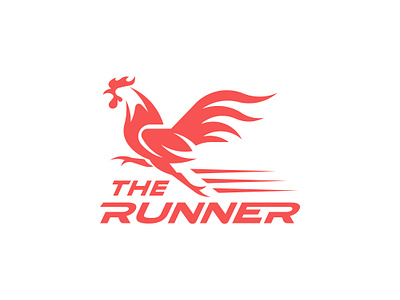 THE ROOSTER RUN brand identity branding chicken design graphic design illustration logo rooster run runing speed sport vector