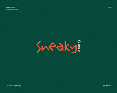 Sneaky - Visual Identity aesthetic brand branding coffee decaf decaffeine drip graphic design hipster icon identity latte logo logotype menu modern restaurant shop simple visual