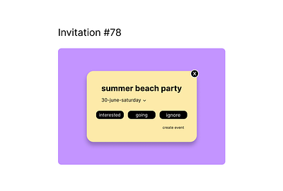 Invitation #78 dailyui design digitalart graphic design ui uidesign uiux userexperience