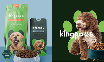 Kingpaws branding graphic design logo packaging