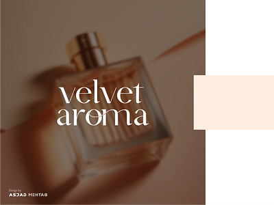 velvet aroma Perfume Brand Logo Design branding clean design inspiration logo design luxury minimal perfume
