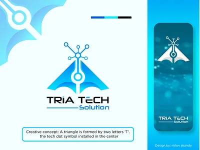 Triangle / Tria tech | Technology logo| software logo | web logo brand branding creative portfolio design designer hub designerhub dribbble shot graphic design logo logo folio logos tech tech beranding technology