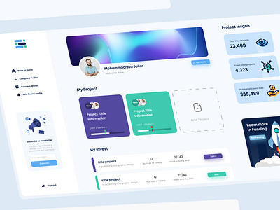 Money Fest Profile dashboard figma profile sidebar sketch ui ux wireframe